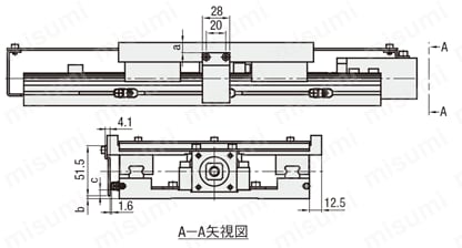 一軸ユニット　転造ボールねじ／精密ボールねじタイプ　標準仕様:関連画像