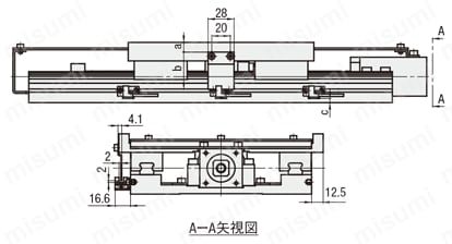 一軸ユニット　転造ボールねじ／精密ボールねじタイプ　標準仕様:関連画像