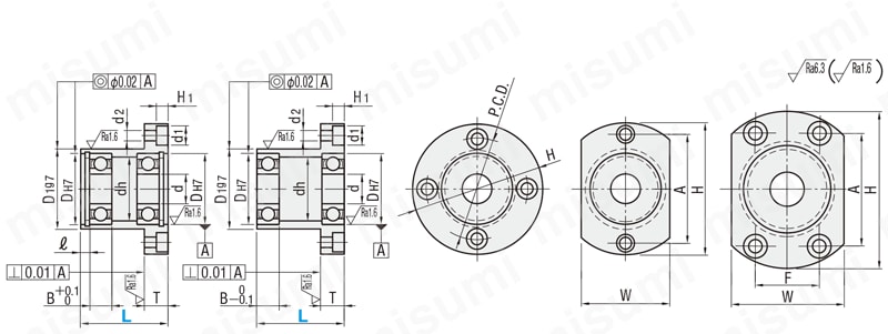Bearings with Housings - Low Dust Generation Grease Filled, Double Bearings: Related Image