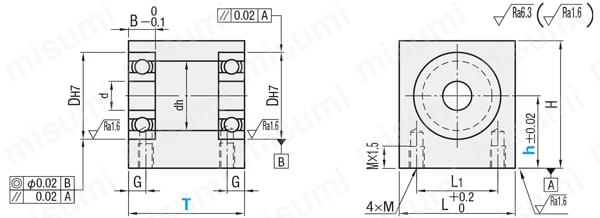 Bearings with Housings - Bottom Mount Double Bearings: Related Image