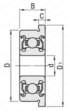 小径玉軸受 フランジ付両シールド形 | ミスミ | MISUMI(ミスミ)