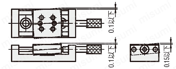 簡易調整】XY軸 押しねじ式 スタンダードタイプ | ミスミ