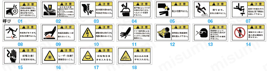 注意・警告ステッカー－日本語・英語・中国語－:関連画像