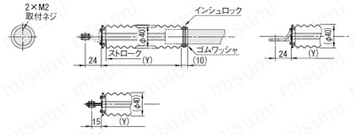 ガススプリング　取付方向限定タイプ　FGSタイプ:関連画像