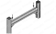 ５シリーズ（溝幅６ｍｍ）　－１列溝用－　カバー付ブラケット 関連画像1_技術情報