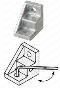 6シリーズ（溝幅8mm）-1列溝用- 片リブブラケット 関連画像1_類似商品