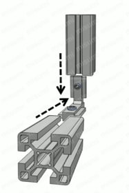 6シリーズ（溝幅8mm） 30角アルミフレーム用コーナーブラインドブラケット 関連画像8_製品比較情報