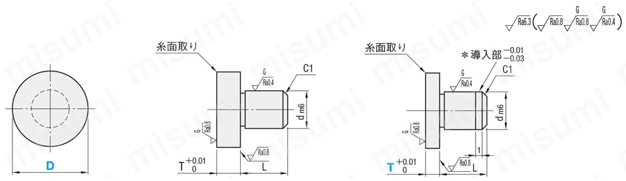 ストップピン　圧入タイプ　:関連画像