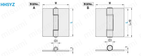 重量用溶接蝶番 | ミスミ | MISUMI(ミスミ)