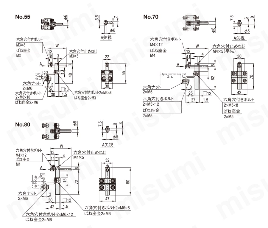 コンベヤ用ワークガイド取付金具－オフセットタイプ－:関連画像