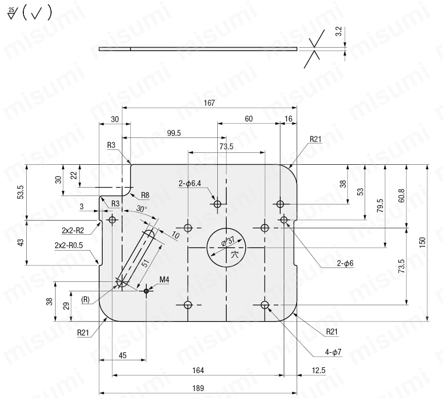 コンベヤ用モータ取付板　MOBP:関連画像