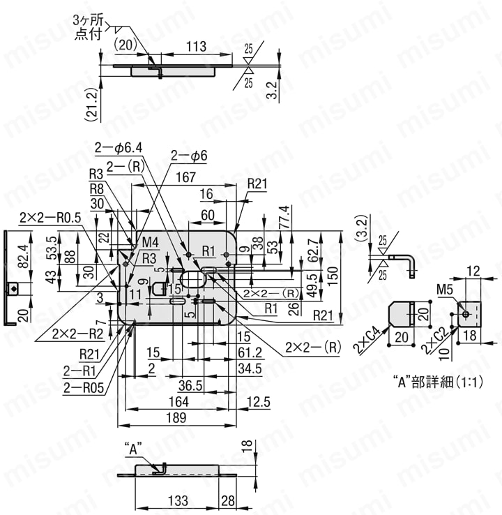 コンベヤ用モータ取付板　MOBP:関連画像