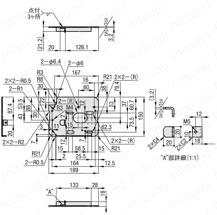 コンベヤ用モータ取付板　MOBP:関連画像
