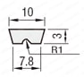 Flat Belts - With Meandering Prevention Profiles, Non-Adhesive: Related Image