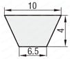 Flat Belts - With Meandering Prevention Profiles, For Packaged Goods Transfer / For Electronic Parts Transfer: Related Image