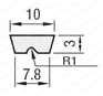 Flat Belts - With Meandering Prevention Profiles, For Packaged Goods Transfer / For Electronic Parts Transfer: Related Image