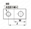 受駒（平面）-１穴タイプ-:関連画像