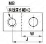 受駒（２勾配）-１穴タイプ-:関連画像