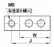 受駒（平面） -２穴タイプ-:関連画像