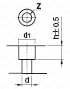 受駒(横勾配) -ノック穴１つ・通し穴１つタイプ-:関連画像
