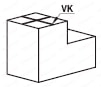 受駒(平面) -ノック穴２つ・通し穴１つタイプ-:関連画像