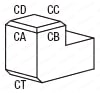 受駒(2勾配) -ノック穴２つ・通し穴１つタイプ-:関連画像