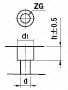 Receiving Piece (Flat) - 2 Dowel Holes and 2 Through Holes Type: Related Image
