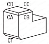 Receiving Piece (Flat) - 2 Dowel Holes and 2 Through Holes Type: Related Image