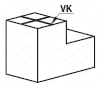 Receiving Piece (Flat) - 2 Dowel Holes and 2 Through Holes Type: Related Image