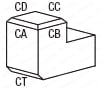 受駒(横勾配) -ノック穴２つ・通し穴２つタイプ-:関連画像