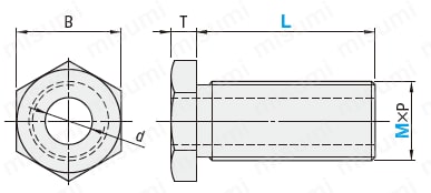 【クリーン洗浄品】レベル調整ねじ　ボルトタイプ:関連画像