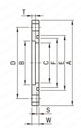 [Clean & Pack]Flange - JIS Type for Round Glass Plate: Related Image