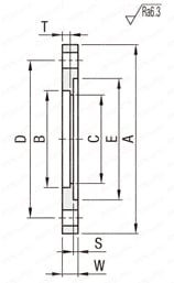 [Clean & Pack]Flange - JIS Type for Round Glass Plate: Related Image