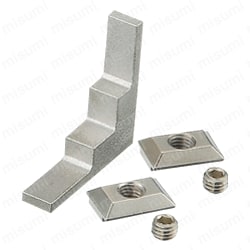 8シリーズ（溝幅10mm） 40・80角アルミフレーム用後入れブラインドブラケット 関連画像1_製品比較情報