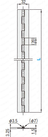 【クリーン洗浄品】長蝶番:関連画像