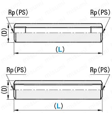 【クリーン洗浄品】低圧用ねじ込み継手　同径　両長ソケット：関連画像