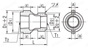 低圧用ねじ込み継手　異径　ソケット:関連画像