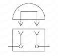 インターロックプラグ　１回路・２回路　２分割・３分割タイプ 回路図SPT-11＊