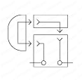 インターロックプラグ　１回路・２回路　２分割・３分割タイプ 回路図MNSP-4