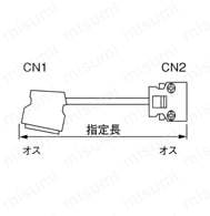 IEEE1284ハーフピッチ（MDR）コネクタ付ケーブル 多機能フードタイプ