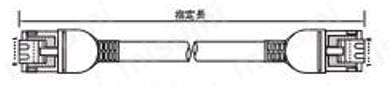 CAT5e STP (より線/単線) 自由長 LANケーブル:外形図