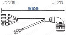 パナソニック MINAS A6/A5シリーズ用 モータケーブル:関連画像