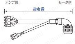 パナソニック MINAS A6/A5シリーズ用 モータケーブル:関連画像