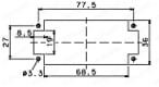 ミスミ防水E型コネクタ（ネジ式結線）:外形図