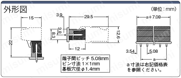 COMBICON　ソケットヘッダー（垂直タイプ）:関連画像