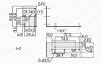 スイッチング電源（DC24V出力）:金具