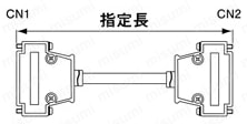 Ｄsub9芯⇔Dsub9芯 RS232C通信専用:外形図