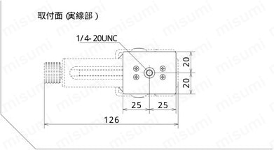 取付冶具（省スペースカメラスタンド）：外形図
