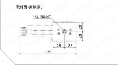 取付冶具（省スペースカメラスタンド）：外形図