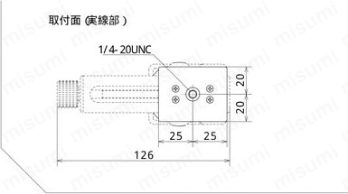 取付冶具（省スペースカメラスタンド）：外形図